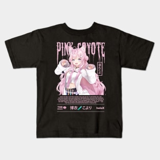 Pink Coyote Kids T-Shirt